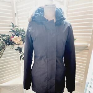 CANADA GOOSE FULLY LINED HOODED ZIP DOWN COAT SIZE SMALL
